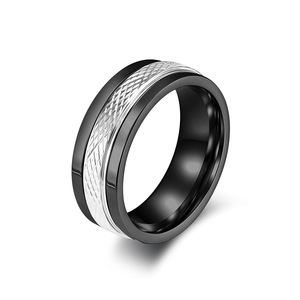 Anelli Classici da Uomo per Matrimonio <span class=keywords><strong>in</strong></span> <span class=keywords><strong>Acciaio</strong></span> al Tungsteno, Gioielli <span class=keywords><strong>in</strong></span> Tungsteno <span class=keywords><strong>Chirurgico</strong></span>, <span class=keywords><strong>Fedi</strong></span> Nuziali da Uomo, Anelli di Alta Gioielleria per Uomini - Product Image 1