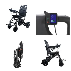 Healthcare Elderly Disable Outdoor Super Lightweight Portable Electric Wheelchair