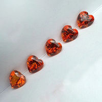 Alexandrite de laboratoire populaire de couleur jaune coucher de soleil orange, saphir et rubis rouge de 1, 2 ou 3 carats pour la fabrication de bijoux
