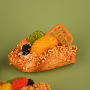 GREASOURCE Modèles de nourriture artificielle : pain, tarte, gâteau, dessert, fruits simulés, jouets factices, décoration intérieure, présentation en magasin, DIY, Danemark - Product Image 3