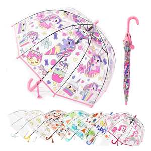 Vente en gros de parapluies parapluie transparent à bouts ronds pour enfants avec des matériaux sûrs pour protéger les enfants contre les dommages et la pluie - Product Image 2