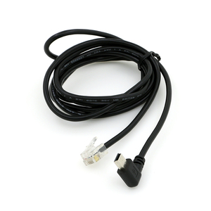 Adaptador USB 2.0 en Forma de L, Mini Micro USB Hembra a <span class=keywords><strong>Cable</strong></span> RJ45 Macho de <span class=keywords><strong>Ethernet</strong></span> Rápido <span class=keywords><strong>para</strong></span> Cámara y Computadora - Product Image 1