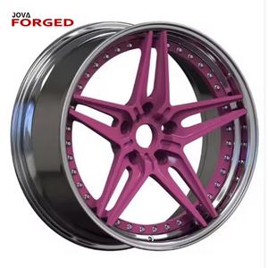 Nuevas Llantas Superligeras de Aleación de Aluminio Forjado 6061 de 2 Piezas, 5x115, con Diseño de Plato Profundo de 40 mm ET para 2007 para 300c - Product Image 1