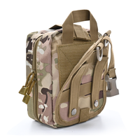 Kit de premiers secours camouflage DIY, couteau pliant, kit de survie en plein air, garrot médical, couverture, RCP pour voyage, polyester
