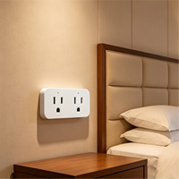 Promo Panas WHDM05 Smart Double Socket WiFi Colokan US 16A 1800W Tuya App Voice Alexa Timer Monitor Energi PC V0 untuk Rumah Kantor