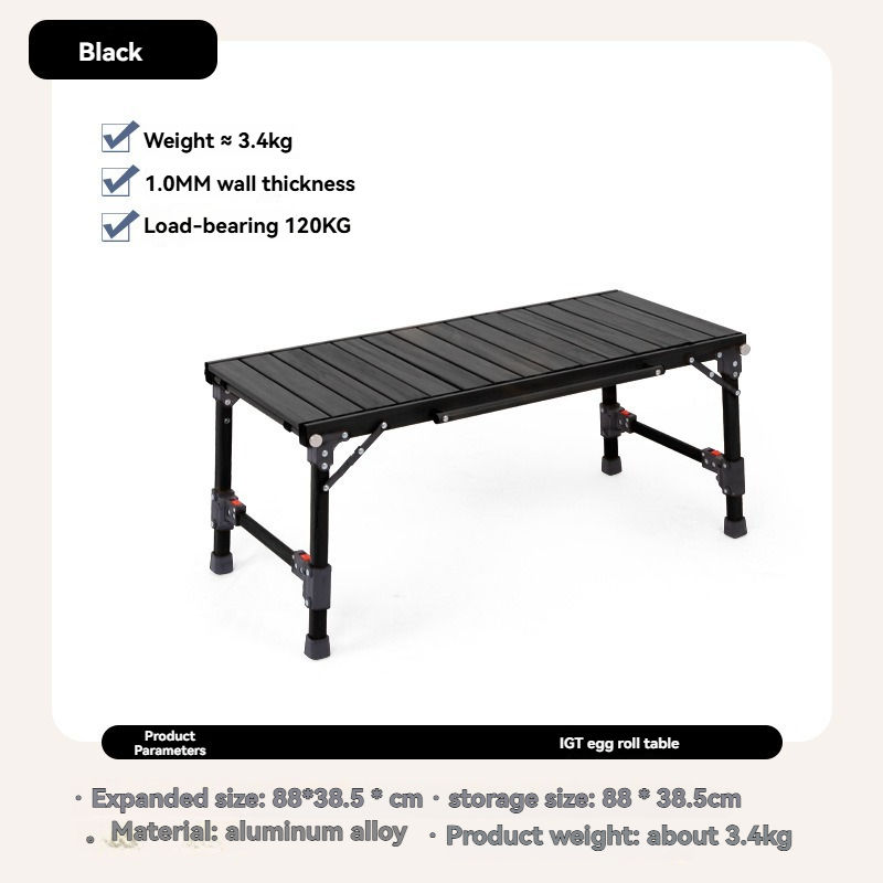 ตารางบาร์บีคิว Igt สีดำ