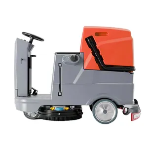SBN-800 professionale attrezzatura per la pulizia del pavimento senza fili doppia spazzola disco pavimento 85L Scrubber con sedile