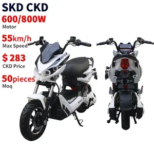 CKD 600w 800W 10inch electric motorcycle 55km/h max speed best standard supplier 2 wheel electric moped scooter