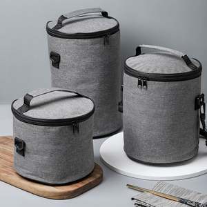 Sacs à déjeuner isothermes réutilisables personnalisés pour adultes et enfants d'âge scolaire, sacs thermiques portables pour transporter des boissons, fabriqués en polyester - Product Image 6