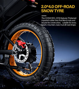 UE US Royaume-Uni en stock Coswheel GT20 vélo électrique de ville vélo électrique approvisionnement d'usine 20 pouces gros pneu vélo grande batterie 1500W Ebike - Product Image 4