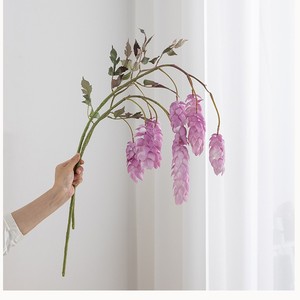 Fleurs artificielles en caoutchouc souple Meng Jie, couleur verte, pour arrangements floraux et décorations de mariage - Product Image 3
