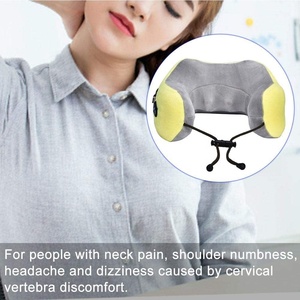 Oreiller de voyage électrique portable, bonne qualité, <span class=keywords><strong>tissu</strong></span> à pétrir, <span class=keywords><strong>Massage</strong></span> des vertèbres du cou, en forme de U - Product Image 3