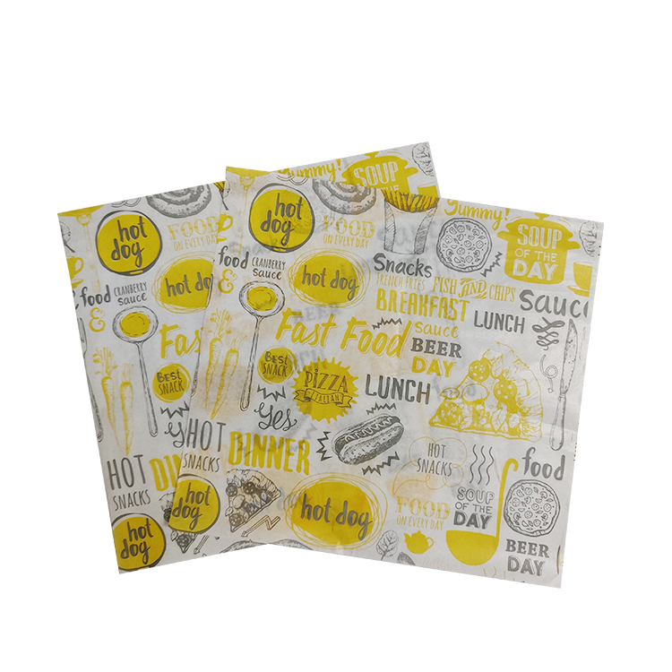 Маслостойкий бумажный логотип бургера