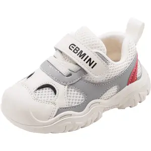 Ebmini Fashion Color Matching Breathable Mesh Surface Soft Sole Comfortable Kids Casual Toddler Shoes
