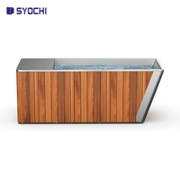 Syochi Baignoire de thérapie par bain froid et chaud en acier inoxydable pour immersion froide