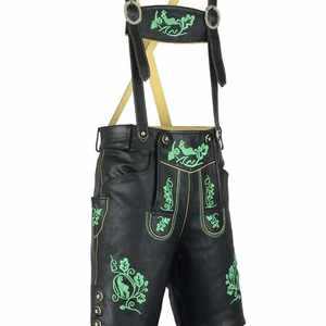 Lederhosen noirs de qualité supérieure, style Oktoberfest, tailles européennes 46 à 62, en stock - Product Image 1
