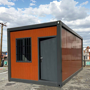 Casa Contenedor Prefabricada Rectangular de Acero Ligero de 40 pies, Transpirable, Diseño Moderno, Paquete Plano, para Resorts, Escuelas, Hoteles, Villas, Tipo Sandwich - Product Image 1