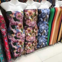 Tissu en rayonne et viscose, magnifique tissu imprimé uni, matière pour robe