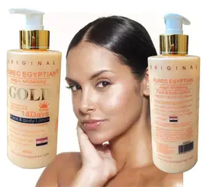 Crema <span class=keywords><strong>Corpo</strong></span> Dorata Sbiancante e Rassodante per Viso e <span class=keywords><strong>Corpo</strong></span> in 14 Giorni, Lozione OEM a Marchio Privato - Product Image 1