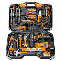 Ensemble d'outils électriques : Perceuse-visseuse sans fil à batterie lithium rechargeable, perceuse sans balais, boîte à outils électrique
