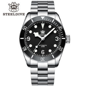 Steeldive-montre de plongée automatique lumineuse, pour hommes, 41mm, cadran bleu saphir, résistance à l'eau 200M, NH35 - Product Image 3