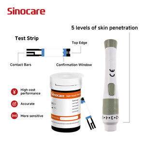 เครื่องวัดระดับน้ำตาลในเลือด <span class=keywords><strong>Sinocare</strong></span> Safe Accu 2 พร้อมแผ่นทดสอบน้ำตาลในเลือด เซ็นเซอร์วัดน้ำตาลในเลือด แผ่นทดสอบน้ำตาลในเลือด เครื่องวัดน้ำตาลในเลือด - Product Image 6