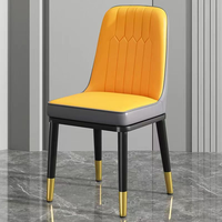 Nordique Maroc Chaises De Salle À Manger Moderne Lumière De Luxe En Métal Salon Chaises Dressing Tabouret Haute Élastique Éponge Meubles De Maison