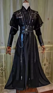 ชุดฮั่นฝูแบบดั้งเดิมของจีนสำหรับผู้ชาย - คอสเพลย์สไตล์ซามูไรญี่ปุ่นแบบวินเทจ พร้อมดีไซน์แบบโบราณของตังปา - Product Image 6