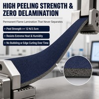 Tissu stratifié en mousse pour toit de voiture, largeur fixe 1,5 m, matériau d'isolation thermique pour l'intérieur de la cabine