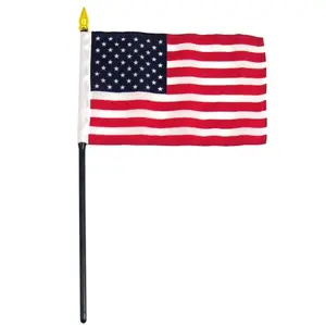 Bandeiras de Estados Unidos da mão Shake Wave Mini 4 x 6