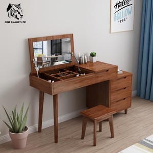 china wholesale good price customize large stock dropshipping new designed dresser table bedroom furniture wood mirror dresser - Product Image 6