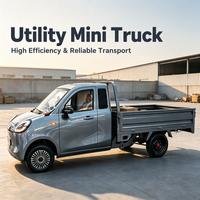 Camion de fret électrique à 4 roues, mini pick-up robuste pour la livraison en milieu agricole et urbain