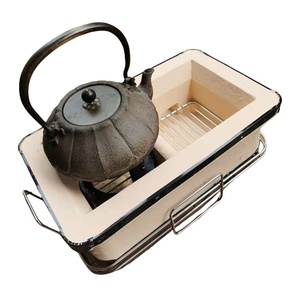 Mini-gril pliant japonais en fer et argile pour Yakitori et Kebab, au charbon de bois, noir, pour balcon, avec sécurité flamme - Vente en gros - Product Image 3