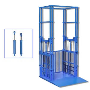 Ascenseur de fret d'ascenseur de cargaison de poussoir de matériel hydraulique d'entrepôt de douane pour des ventes