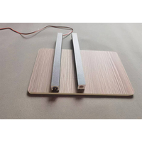 Nouveau design de mur intérieur décoration d'intérieur décoratif fibre de bambou 3d flûte latte revêtement mural incurvé avec lumières
