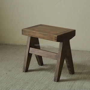 Meubles de décoration intérieure en bois massif au design contemporain haut de gamme, résistants à l'usure, pour hôtel, appartement, tabourets en bois - Product Image 2