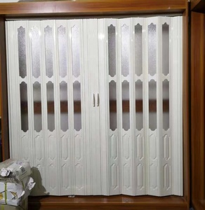 Porta scorrevole pieghevole in PvC trasparente per negozio, porta pieghevole <span class=keywords><strong>a</strong></span> fisarmonica in Pvc, chiara sicurezza persiane - Product Image 4