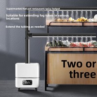 Nouvel humidificateur ultrasonique industriel antistatique de qualité commerciale en plastique, alimenté par courant alternatif, silencieux 36-45 dB, capacité 30 L, pour supermarchés