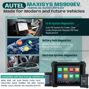 Maxisys autel maxis909ev s909 ב-מתח גבוה מערכת ניתוח כלי סורק obd2 - Product Image 3