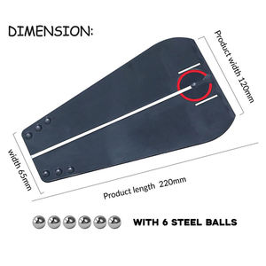 Outil d'entraînement de golf OEM économique en ABS noir pour l'alignement et la pratique du putting en intérieur - Product Image 5