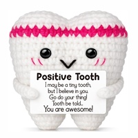 Cadeau de retraite fait main en crochet en forme de dents positives, cadeau de rentrée scolaire pour infirmière ou médecin, cadeaux inspirants et émotionnels tricotés