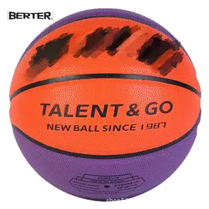 Оптовая Продажа с фабрики, Размер 7, официальный стандарт, Баскетбол с высокой эластичностью, полиуретановая резиновая подкладка, соответствующий цвету