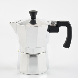 <span class=keywords><strong>Cafetera</strong></span> de café Espresso italiana de colores metálicos con <span class=keywords><strong>mango</strong></span> de plástico - Product Image 1