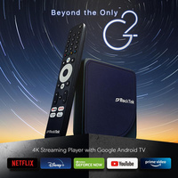 Nuevo Android TV Box UHD Certificado por Google, RockTek G2, Wifi6 Dual, 4GB 32GB ROM, Quad Core, 2T2R, 1000Mbps, 4K, AndroidTV 12, Stream Box