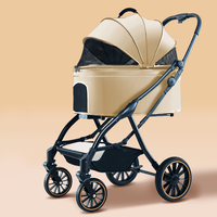 Vente en gros Poussette professionnelle multifonctionnelle de luxe bon marché personnalisée pour animaux de compagnie