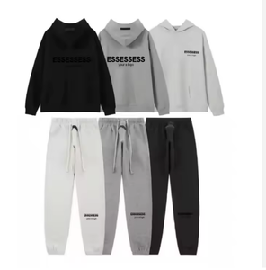 Herenkleding Topkwaliteit Streetwear Hoodie en Joggingbroek Set Pullover Streetwear Trainingspakken ESSENTIALS 1977 Hoodie voor Heren - Product Image 1