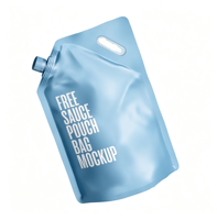Pochettes souples personnalisées en BOPP de 1 L, 1,5 L, 2,5 L, 5 L pour liquides, avec impression en héliogravure, pour l'emballage d'eau potable, de lait, d'aliments et de jus