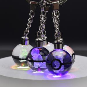 3D grabado Animal LED noche luz único 3D Animal diseño <span class=keywords><strong>bola</strong></span> de cristal colgante joyería coleccionable - Product Image 4