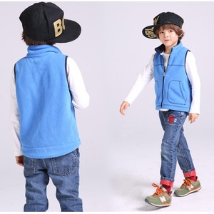 Nouveau design Gilet polaire pour enfants de haute qualité, épais, avec fermeture éclair personnalisée et poches, Gilet polaire pour enfants - Product Image 6