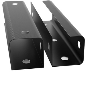 OEM metal stamping bending wire mesh perforated under desk cable management tray